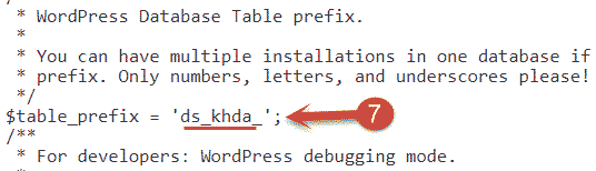 Update Table Prefix If Needed